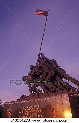 Iwo Jima, Washington, DC, Arlington, VA, Marine Corps Memorial, Arlington National Cemetery, Virginia, Early morning light shines on the The U. S. Marine Corps Memorial, Iwo Jima, at the Arlington Nat'l Cemetery. View Large Photo Image Stock Image - Iwo Jima, Washington, DC, Arlington, VA, Marine Corps Memorial, Arlington National Cemetery, Virginia, Early morning light shines on the The U. S. Marine Corps Memorial, Iwo Jima, at the Arlington Nat'l Cemetery.. Fotosearch