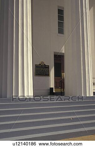 Jackson, Mississippi, MS, city hall, Large columns at the entrance to Jackson City Hall in Jackson. View Large Photo Image Stock Photograph - Jackson, Mississippi, MS, city hall, Large columns at the entrance to Jackson City Hall in Jackson.. Fotosearch