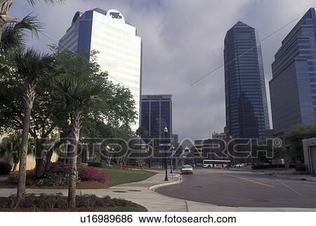 Jacksonville, FL, Florida, Downtown Jacksonville. View Large Photo Image Stock Photograph - Jacksonville, FL, Florida, Downtown Jacksonville.. Fotosearch