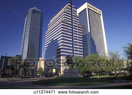 Jacksonville, FL, Florida, Skyline of downtown Jacksonville. View Large Photo Image Stock Image - Jacksonville, FL, Florida, Skyline of downtown Jacksonville.. Fotosearch