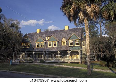 Jekyll Island, GA, Golden Isles, Georgia, Moss Cottage at Jekyll Island Club Historic District on Jekyll Island in Georgia. View Large Photo Image Stock Photo - Jekyll Island, GA, Golden Isles, Georgia, Moss Cottage at Jekyll Island Club Historic District on Jekyll Island in Georgia.. Fotosearch