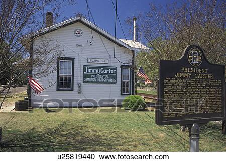 Jimmy Carter National Historic Site, Plains, GA, Georgia, The Depot, Jimmy Carter's Presidential Campaign Headquarters, at the Jimmy Carter Nat'l Historic Site. View Large Photo Image Stock Image -  Jimmy Carter National Historic Site, Plains, GA, Georgia, The Depot, Jimmy Carter's Presidential Campaign Headquarters, at the Jimmy Carter Nat'l Historic Site.. Fotosearch