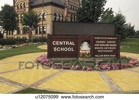 Judy Garland, Grand Rapids, MN, Minnesota, Central School, Heritage and Art Center, in Grand Rapids. Actress Judy Garland's former school. View Large Photo Image Stock Photo - Judy Garland, Grand Rapids, MN, Minnesota, Central School, Heritage and Art Center, in Grand Rapids. Actress Judy Garland's former school.. Fotosearch