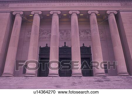Stock Image -  Kansas City, MO, Missouri, The Nelson-Atkins Museum of Art in Kansas City.. Fotosearch