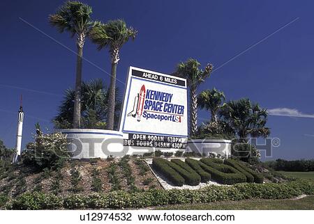 Kennedy Space Center, FL, Florida, Spaceport USA, Sign outside Kennedy Space Center on Merritt Island. View Large Photo Image Stock Image - Kennedy Space Center, FL, Florida, Spaceport USA, Sign outside Kennedy Space Center on Merritt Island.. Fotosearch