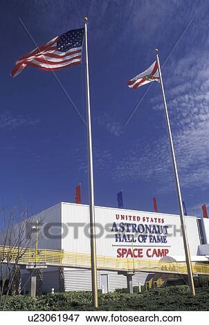 Stock Photo -  Kennedy Space Center, FL, Florida, United States Astronauts Hall of Fame Space Camp at Kennedy Space Center on Merritt Island.. Fotosearch