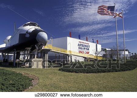 Kennedy Space Center, FL, Florida, Space Shuttle displayed outside the United States Astronauts Hall of Fame Space Camp at Kennedy Space Center on Merritt Island. View Large Photo Image Stock Photo - Kennedy Space Center, FL, Florida, Space Shuttle displayed outside the United States Astronauts Hall of Fame Space Camp at Kennedy Space Center on Merritt Island.. Fotosearch