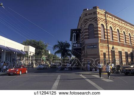 Key West, FL, Florida Keys, Gulf of Mexico, Florida, Atlantic Ocean, Duval Street in Key West. View Large Photo Image Stock Photography - Key West, FL, Florida Keys, Gulf of Mexico, Florida, Atlantic Ocean, Duval Street in Key West.. Fotosearch