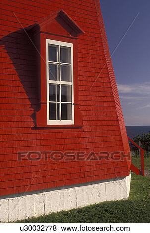 lighthouse, Gaspe Peninsula, Quebec, La Martre, Canada, Gulf of St. Lawrence, Red octagonal lighthouse museum in La Martre on the Gaspe Peninsula on the St. Lawrence River in Quebec. View Large Photo Image Stock Photo - lighthouse, Gaspe Peninsula, Quebec, La Martre, Canada, Gulf of St. Lawrence, Red octagonal lighthouse museum in La Martre on the Gaspe Peninsula on the St. Lawrence River in Quebec.. Fotosearch