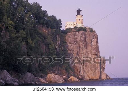 lighthouse, Lake Superior, North Shore Drive, Two Harbors, MN, Minnesota, Split Rock Lighthouse is situated on a high cliff on the north shore of Lake Superior at Split Rock Lighthouse State Park in Two Harbors. View Large Photo Image Stock Image - lighthouse, Lake Superior, North Shore Drive, Two Harbors, MN, Minnesota, Split Rock Lighthouse is situated on a high cliff on the north shore of Lake Superior at Split Rock Lighthouse State Park in Two Harbors.. Fotosearch