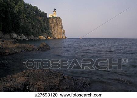 lighthouse, Lake Superior, North Shore Drive, Two Harbors, MN, Minnesota, Scenic view of Split Rock Lighthouse is situated on a high cliff on the north shore of Lake Superior at Split Rock Lighthouse State Park in Two Harbors. View Large Photo Image Stock Image - lighthouse, Lake Superior, North Shore Drive, Two Harbors, MN, Minnesota, Scenic view of Split Rock Lighthouse is situated on a high cliff on the north shore of Lake Superior at Split Rock Lighthouse State Park in Two Harbors.. Fotosearch