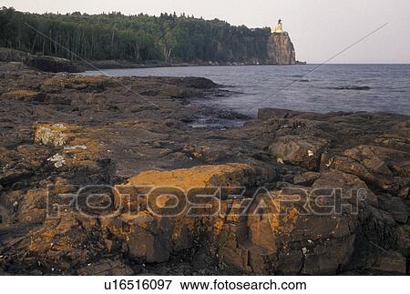 lighthouse, Lake Superior, North Shore Drive, Two Harbors, MN, Minnesota, Scenic view of Split Rock Lighthouse is situated on a high cliff on the north shore of Lake Superior at Split Rock Lighthouse State Park in Two Harbors. View Large Photo Image Stock Photo - lighthouse, Lake Superior, North Shore Drive, Two Harbors, MN, Minnesota, Scenic view of Split Rock Lighthouse is situated on a high cliff on the north shore of Lake Superior at Split Rock Lighthouse State Park in Two Harbors.. Fotosearch