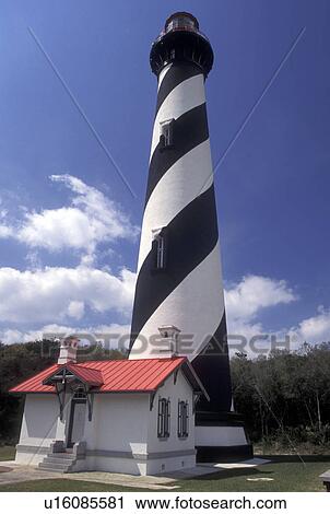 lighthouse, St. Augustine, FL, Florida, St. Augustine Lighthouse on Anastasia Island in Saint Augustine. View Large Photo Image Stock Image - lighthouse, St. Augustine, FL, Florida, St. Augustine Lighthouse on Anastasia Island in Saint Augustine.. Fotosearch