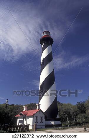 lighthouse, St. Augustine, FL, Florida, St. Augustine Lighthouse on Anastasia Island in Saint Augustine. View Large Photo Image Stock Image - lighthouse, St. Augustine, FL, Florida, St. Augustine Lighthouse on Anastasia Island in Saint Augustine.. Fotosearch