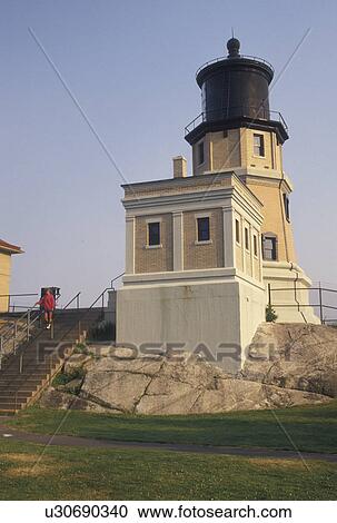 lighthouse, Two Harbors, MN, Lake Superior, North Shore Drive, Minnesota, Split Rock Lighthouse at Split Rock Lighthouse State Park in Two Harbors. View Large Photo Image Stock Image - lighthouse, Two Harbors, MN, Lake Superior, North Shore Drive, Minnesota, Split Rock Lighthouse at Split Rock Lighthouse State Park in Two Harbors.. Fotosearch