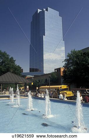 Little Rock, AR, Arkansas, Fountain in the public plaza and Stevens Building in downtown Little Rock. View Large Photo Image Stock Photo - Little Rock, AR, Arkansas, Fountain in the public plaza and Stevens Building in downtown Little Rock.. Fotosearch