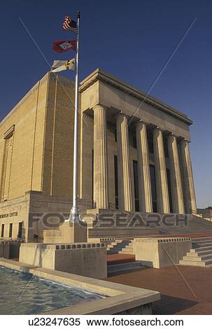 Stock Photography -  Little Rock, AR, Arkansas, Robinson Center and Auditorium in downtown Little Rock.. Fotosearch