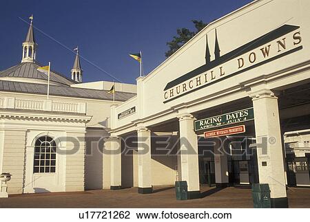 Louisville, KY, Kentucky, Entrance gate to Churchill Downs next to the Kentucky Derby Museum in Louisville. View Large Photo Image Stock Image - Louisville, KY, Kentucky, Entrance gate to Churchill Downs next to the Kentucky Derby Museum in Louisville.. Fotosearch