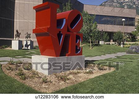 love, university, Brigham Young, Provo, UT, mormons, Utah, LOVE Sculpture outside the Museum of Art on the campus of Brigham Young University in Provo. View Large Photo Image Stock Photograph - love, university, Brigham Young, Provo, UT, mormons, Utah, LOVE Sculpture outside the Museum of Art on the campus of Brigham Young University in Provo.. Fotosearch