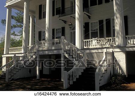 Stock Photograph -  mansion, GA, Georgia, Washington, The Tupper House in Washington.. Fotosearch