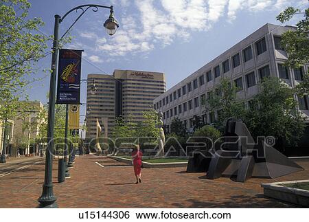 Stock Photograph -  Memphis, TN, Tennessee, Main Street in downtown Memphis.. Fotosearch