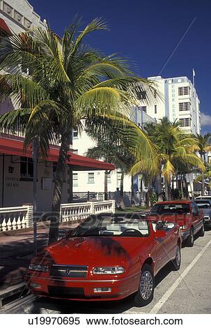 Miami Beach, FL, Art Deco District, Florida, Miami, Atlantic Ocean, Buildings along Ocean Drive in the Art Deco District in Miami Beach. View Large Photo Image Stock Photography - Miami Beach, FL, Art Deco District, Florida, Miami, Atlantic Ocean, Buildings along Ocean Drive in the Art Deco District in Miami Beach.. Fotosearch