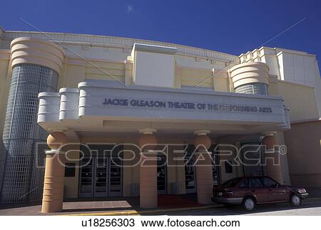 Miami Beach, FL, Florida, Miami, Atlantic Ocean, Jackie Gleason Theater of the Performing Arts in Miami Beach. View Large Photo Image Stock Image - Miami Beach, FL, Florida, Miami, Atlantic Ocean, Jackie Gleason Theater of the Performing Arts in Miami Beach.. Fotosearch