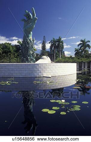 Stock Photograph -  Miami Beach, FL, Florida, Miami, Atlantic Ocean, The Holocaust Memorial in Miami Beach.. Fotosearch