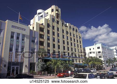 Miami Beach, FL, Florida, Miami, Atlantic Ocean, Buildings along Ocean Drive in the Art Deco District in Miami Beach. View Large Photo Image Stock Photography - Miami Beach, FL, Florida, Miami, Atlantic Ocean, Buildings along Ocean Drive in the Art Deco District in Miami Beach.. Fotosearch