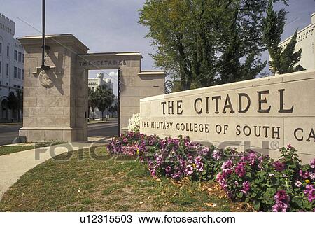 military college, Charleston, The Citadel, South Carolina, SC, Entrance to The Citadel, The Military College of South Carolina in Charleston in the spring. View Large Photo Image Stock Image - military college, Charleston, The Citadel, South Carolina, SC, Entrance to The Citadel, The Military College of South Carolina in Charleston in the spring.. Fotosearch