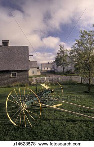 Stock Photo -  mining, Sherbrooke, Nova Scotia, NS, Canada, Sherbrooke Village an 1860 Lumbering and Mining Town in Sherbrooke in Nova Scotia. . Fotosearch