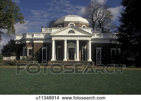 Monticello, Charlottesville, VA, Virginia, Monticello, home of Thomas Jefferson, in Charlottesville in the fall. View Large Photo Image Picture - Monticello, Charlottesville, VA, Virginia, Monticello, home of Thomas Jefferson, in Charlottesville in the fall. . Fotosearch