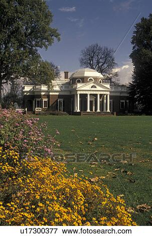 Monticello, Charlottesville, VA, estate, Virginia, Monticello, home of Thomas Jefferson, in Charlottesville in the fall. View Large Photo Image Stock Photo - Monticello, Charlottesville, VA, estate, Virginia, Monticello, home of Thomas Jefferson, in Charlottesville in the fall. . Fotosearch