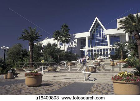 Stock Image -  Moody Gardens, Galveston, TX, convention center, Texas, Gulf of Mexico, Convention Center at Moody Gardens in Galveston.. Fotosearch