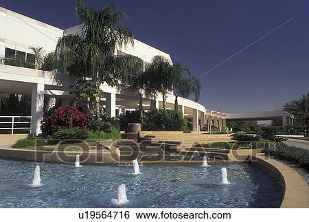 Stock Photograph -  Moody Gardens, Galveston, TX, Texas, Gulf of Mexico, Convention Center at Moody Gardens in Galveston.. Fotosearch