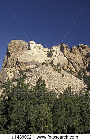 Mount Rushmore National Memorial, SD, South Dakota, Mt. Rushmore, Black Hills, View of Mount Rushmore Nat'l Memorial. View Large Photo Image Stock Image - Mount Rushmore National Memorial, SD, South Dakota, Mt. Rushmore, Black Hills, View of Mount Rushmore Nat'l Memorial.. Fotosearch