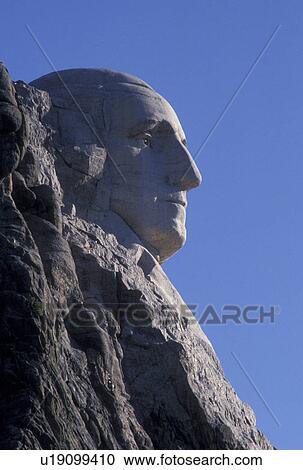 Mount Rushmore National Memorial, SD, South Dakota, Mt. Rushmore, Black Hills, Close-up of George Washington at the Mount Rushmore Nat'l Memorial. View Large Photo Image Stock Image - Mount Rushmore National Memorial, SD, South Dakota, Mt. Rushmore, Black Hills, Close-up of George Washington at the Mount Rushmore Nat'l Memorial.. Fotosearch