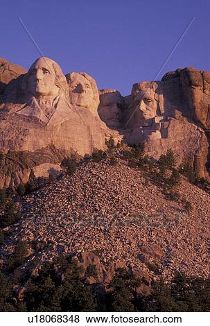 Mount Rushmore National Memorial, SD, South Dakota, Mt. Rushmore, Black Hills, View of Mount Rushmore Nat'l Memorial. View Large Photo Image Stock Photo - Mount Rushmore National Memorial, SD, South Dakota, Mt. Rushmore, Black Hills, View of Mount Rushmore Nat'l Memorial.. Fotosearch