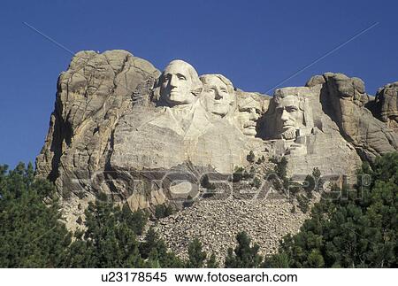 Mount Rushmore National Memorial, SD, South Dakota, Mt. Rushmore, Black Hills, View of Mount Rushmore Nat'l Memorial. View Large Photo Image Stock Photography - Mount Rushmore National Memorial, SD, South Dakota, Mt. Rushmore, Black Hills, View of Mount Rushmore Nat'l Memorial.. Fotosearch