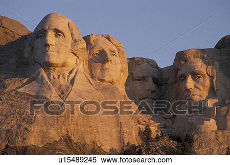 Mt. Rushmore, Mount Rushmore National Memorial, SD, South Dakota, Black Hills, View of Mount Rushmore Nat'l Memorial. View Large Photo Image Stock Photography - Mt. Rushmore, Mount Rushmore National Memorial, SD, South Dakota, Black Hills, View of Mount Rushmore Nat'l Memorial.. Fotosearch