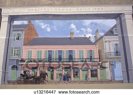mural, New Orleans, LA, Louisiana, Mural painting on the side of a building in downtown New Orleans. View Large Photo Image Stock Photo - mural, New Orleans, LA, Louisiana, Mural painting on the side of a building in downtown New Orleans.. Fotosearch