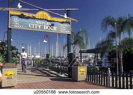 Naples, FL, Gulf of Mexico, Florida, Naples City Dock in Naples. View Large Photo Image Stock Photograph - Naples, FL, Gulf of Mexico, Florida, Naples City Dock in Naples.. Fotosearch