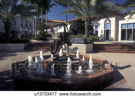Naples, fountain, FL, Gulf of Mexico, Florida, Fountain in public plaza in downtown Naples. View Large Photo Image Stock Photo - Naples, fountain, FL, Gulf of Mexico, Florida, Fountain in public plaza in downtown Naples.. Fotosearch