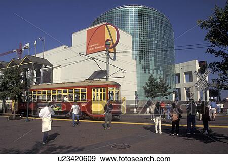 New Orleans, Riverfront Park, LA, Louisiana, Riverfront Trolley outside the Aquarium of the Americas in New Orleans. View Large Photo Image Stock Photo - New Orleans, Riverfront Park, LA, Louisiana, Riverfront Trolley outside the Aquarium of the Americas in New Orleans. . Fotosearch