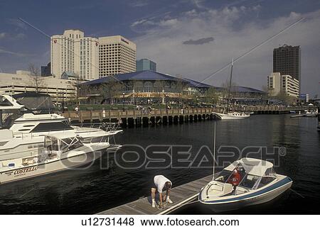 Norfolk, Virginia, Hampton Roads Area, VA, Marina at The Waterside along the Elizabeth River in Norfolk in the spring. View Large Photo Image Stock Photo - Norfolk, Virginia, Hampton Roads Area, VA, Marina at The Waterside along the Elizabeth River in Norfolk in the spring.. Fotosearch