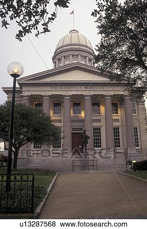 Stock Photo -  Norfolk, Virginia, Hampton Roads, VA, General Douglas McArthur Memorial at City Hall in downtown Norfolk.. Fotosearch