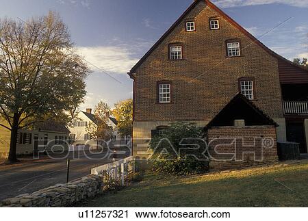 Old Salem, Winston-Salem, NC, North Carolina, Winkler Bakery in Old Salem, a living history restoration of the Moravian Church town of Salem founded in 1766, in the fall in Winston-Salem. View Large Photo Image Stock Image - Old Salem, Winston-Salem, NC, North Carolina, Winkler Bakery in Old Salem, a living history restoration of the Moravian Church town of Salem founded in 1766, in the fall in Winston-Salem.. Fotosearch