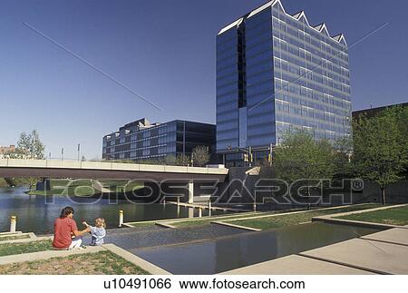 Stock Photograph -  Omaha, NE, Nebraska, City Park in downtown Omaha.. Fotosearch
