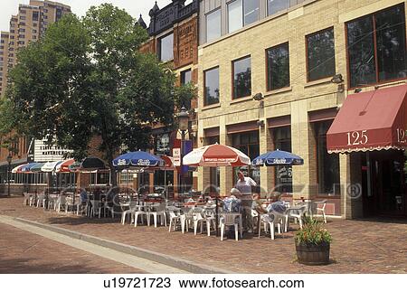 outdoor cafT, Minneapolis, MN, Minnesota, Twin Cities, CafT Terrace at St. Anthony Main in Minneapolis. View Large Photo Image Stock Image -  outdoor cafT, Minneapolis, MN, Minnesota, Twin Cities, CafT Terrace at St. Anthony Main in Minneapolis.. Fotosearch