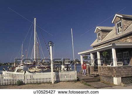 Stock Photo -  Outer Banks, North Carolina, Ocracoke, NC, The Old Ocracoke Gathering Place in Ocracoke on Cape Hatteras National Seashore on the Outer Banks.. Fotosearch